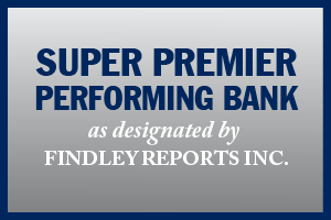 Graphic: Super Premier Performing Bank as designated by Findley Reports Inc.