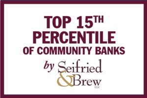 Graphic: Top 15th Percentile of Community Banks by Seifried & Brew